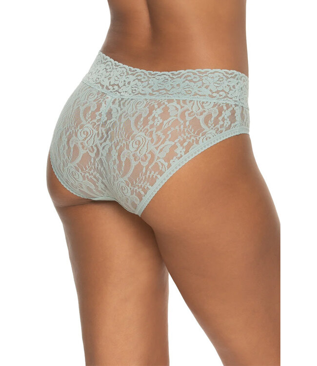 Felina Signature Stretch Lace Gray Mist Low Rise Hipster N3122