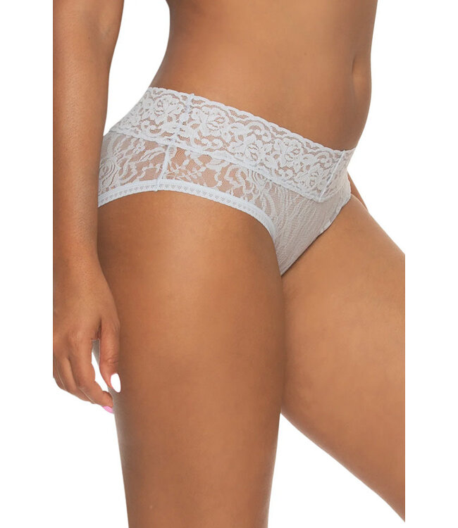 Felina Signature Stretch Lace Xenon Blue Low Rise Hipster N3122