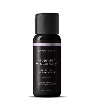 Wicked Sensual Care Lavender & Rosemary Massage Oil 4oz