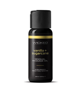 Wicked Sensual Care Vanilla & Sugarcane Massage Oil 4oz