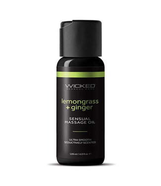 Wicked Sensual Care Lemongrass & Ginger Massage Oil 4oz