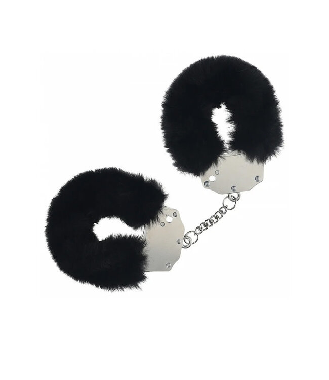 Ouch! Heavy-Duty Fluffy Handcuffs Black