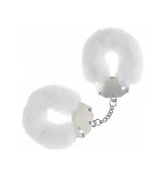 Ouch! Heavy-Duty Fluffy Handcuffs White