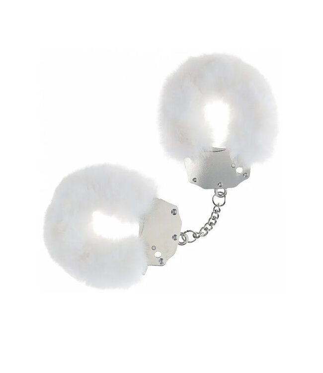 Ouch! Heavy-Duty Fluffy Handcuffs White