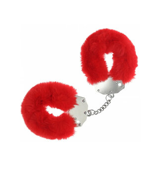 Ouch! Heavy-Duty Fluffy Handcuffs Red