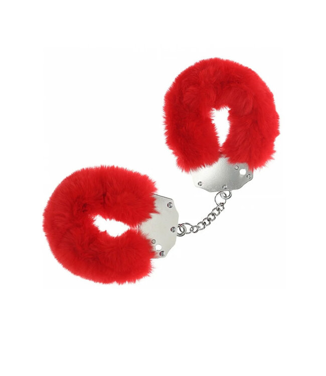 Ouch! Heavy-Duty Fluffy Handcuffs Red