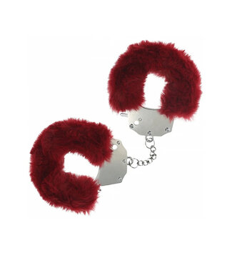 Ouch! Heavy-Duty Fluffy Handcuffs Burgundy
