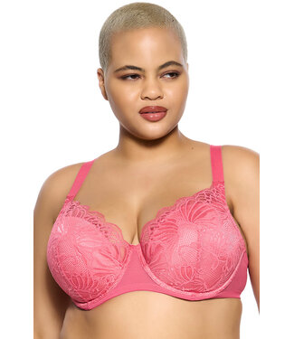 Felina Tempting Plush All Over Lace Underwire Honeysuckle Bra 135061