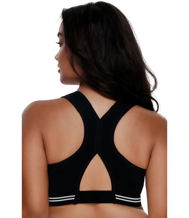 Felina EnergyX Racerback Scoop Neck Black Sports Bra 270157