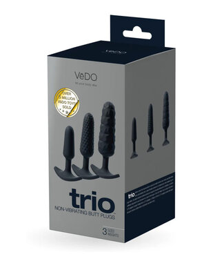 VeDO Trio Anal Plug Set Black