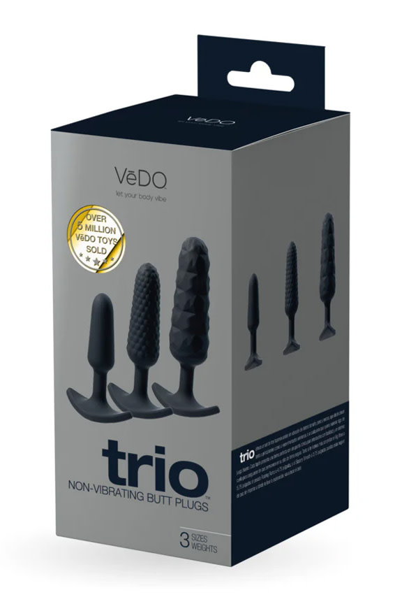 VeDO Trio Anal Plug Set Black