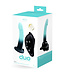 VeDO Duo Silicone Dildo (Non-Vibrating) with Harness Turquoise/Black
