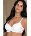 Pour Moi Fleur Lightly Padded Underwired Balconette T-Shirt White Bra 25923