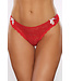 Kisses & Bows Red/White Thong A1170R