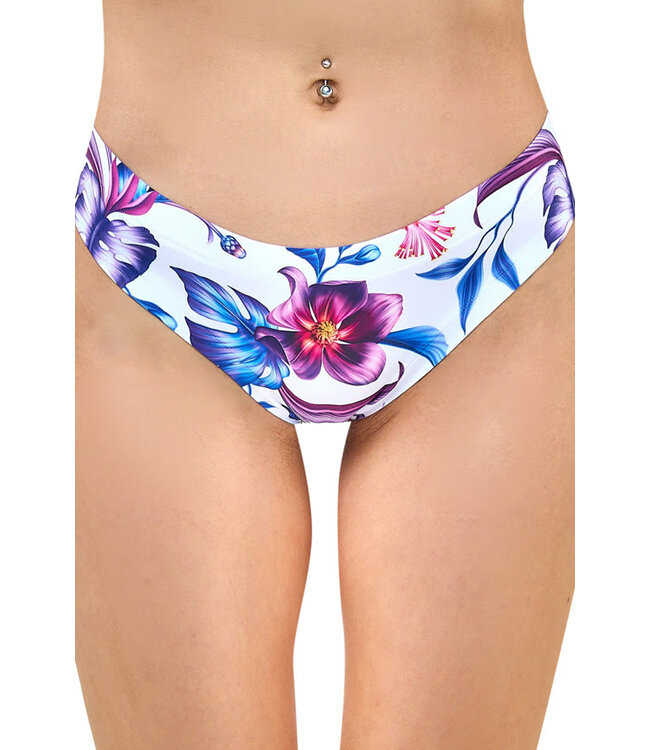 Spring Purple Bloom Thong