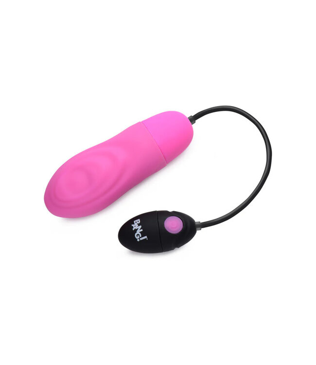 BANG! 7X Pulsing Rechargeable Silicone Bullet Pink