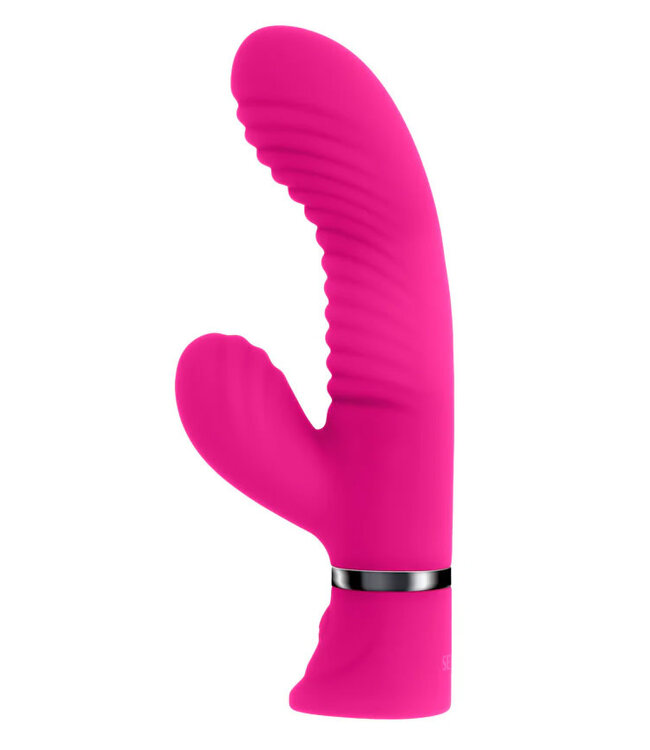 Selopa Next Wave Rechargeable Vibrating Dual Stimulator Silicone Pink