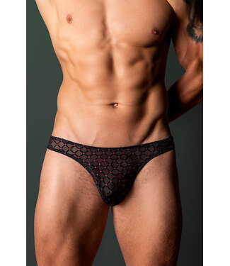 Widow Maker Classic Red/Black Men's Thong 443296