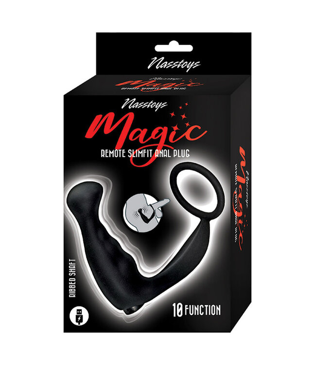 Magic Remote Slimfit Anal Plug Black