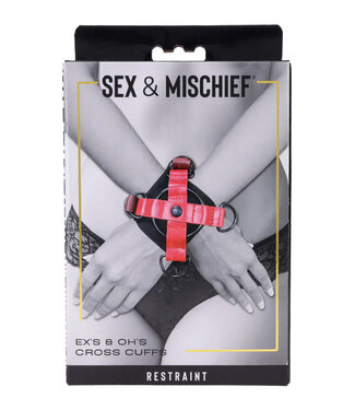 Sportsheets Sex & Mischief Ex's & Oh's Cross Cuffs