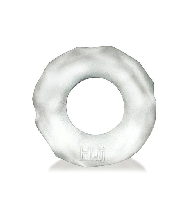 Hunkyjunk Fractal Tactile Cockring Clear Ice