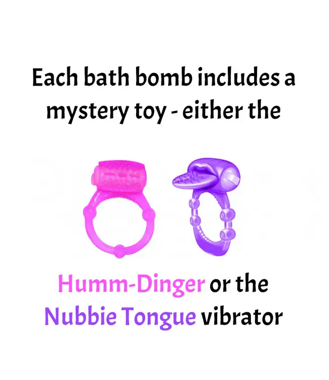 Hearts A Flame Erotic Lovers Bath Bomb Heart Shape Scented Bath Bomb With Mystery Toy Vibe