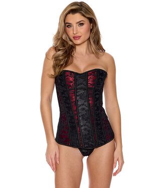 Layla Black/Burgundy Corset SS1482