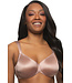 Felina Stellar Smooth Satin Unlined Underwire Rose Tan Bra 215179