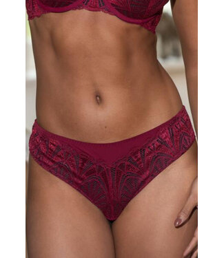 New Romance Bikini Cherry Red/Black Brief 184012