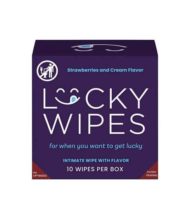 Sweetums Lucky Wipes Strawberries & Cream Flavor 10-Pack
