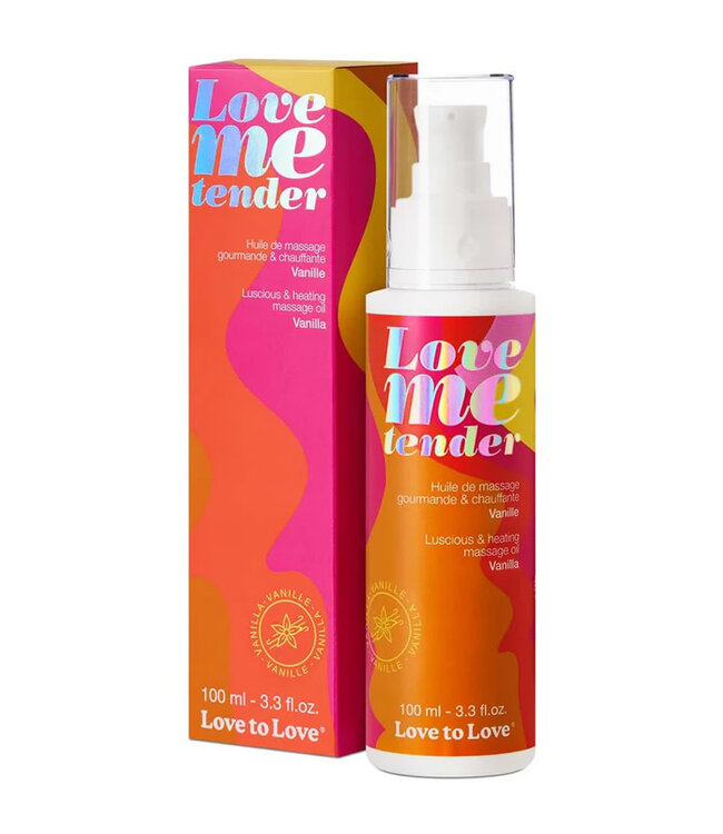 Love Me Tender Luscious & Heating Massage Oil Vanilla 3.3oz