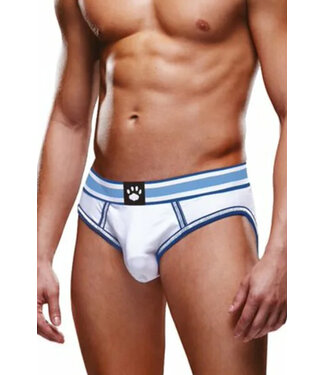 Prowler Open White/Blue Men's Brief PR002