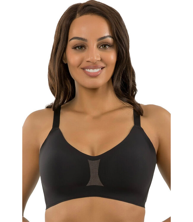 Parfait Simplicity Full Busted Seamless And Smooth Everyday Basic Wirefree Black Bra P2400