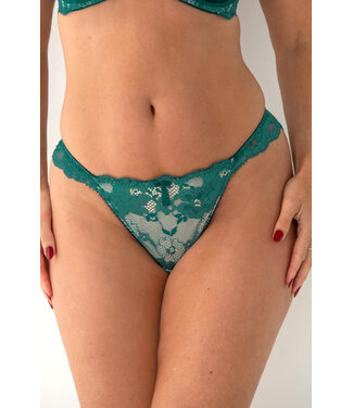 Pour Moi Amour Brazilian Teal/Pink Brief 1510