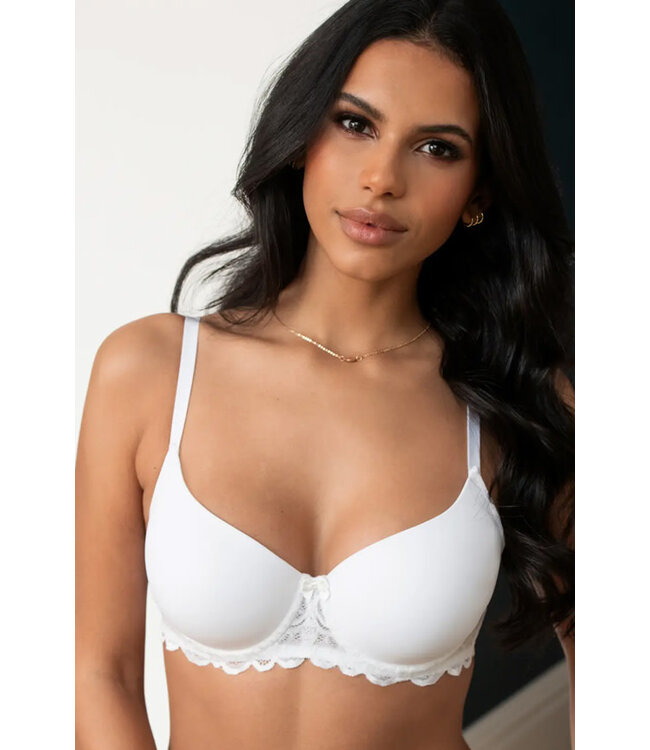 Pour Moi Romance Balconette T Shirt White Bra 183000