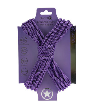 Ouch! Bondage Rope 10m Nylon Purple