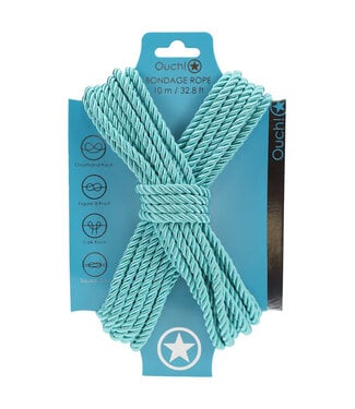 Ouch! Bondage Rope 10m Nylon Blue