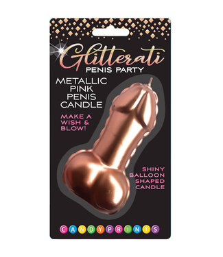 Pink Foil Penis Balloon Candle