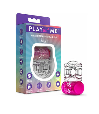 Play With Me Pleaser Rechargeable C-Ring Pink