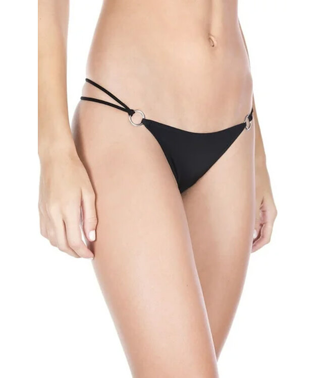 Black Sheer Back Bow Panty 10009 One Size