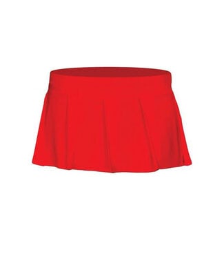 Red Pleated Skirt 25075