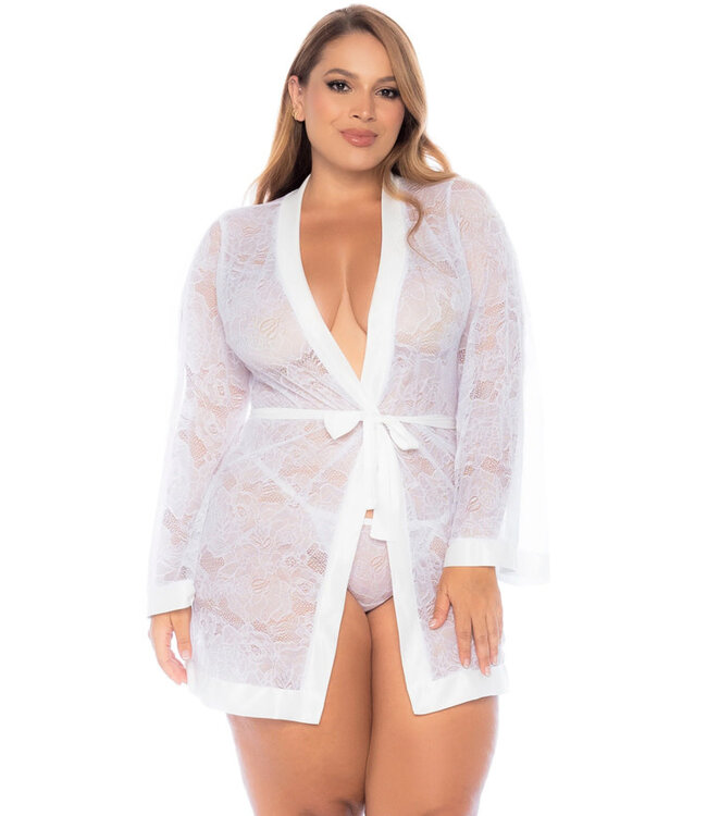 Gianna Plus White Robe 7611X
