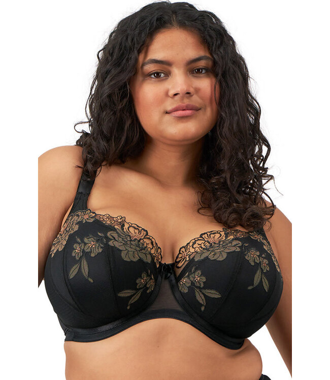 Elomi Teagan Padded Half Cup Black/Almond Bra EL302615
