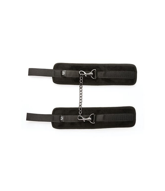 Sei Mio Legs Locked Padded Ankle Restraints Black