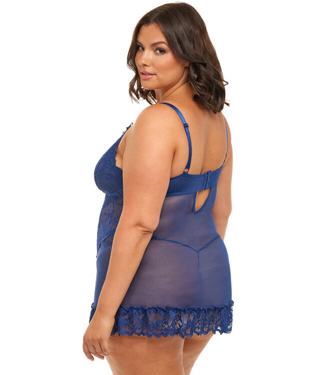 Valentine Plus Estate Blue Babydoll 2139X
