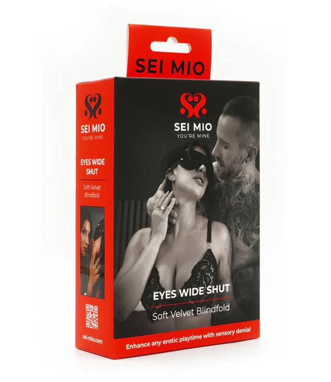 SEI MIO Eyes Wide Shut Soft Velvet Blindfold