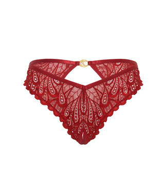 Piper Lace Crotchless Red Panty 22-11910