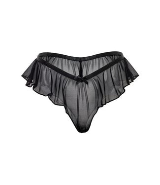 Maylah Mesh Black Boyshort Panty 25-11934
