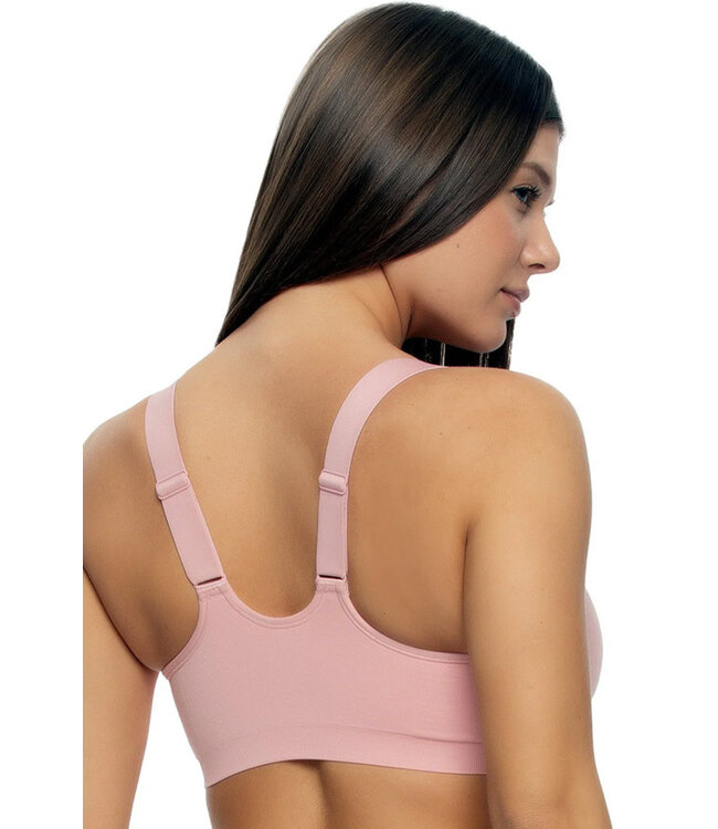 Felina Utopia Front-Close Racerback T-Shirt Bridal Rose Bra 155149