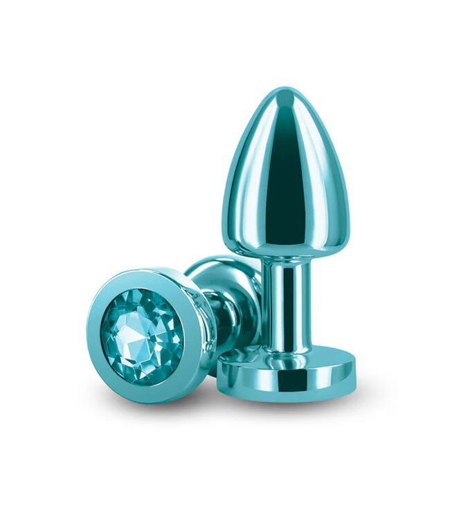 Rear Assets Petite Metal Anal Plug Teal